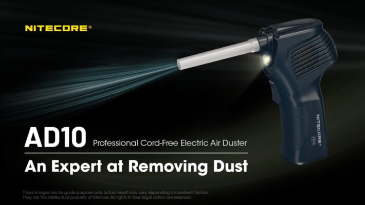 power of the Nitecore AD10 Air Duster. With its rechargeable design and precision cleaning capabilities, you can
