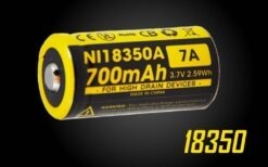 High performance rechargeable battery from Nitecore specially designed for high drain devices like Nitecore EC11 and other high power LED search light and tactical flashlights.
