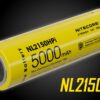 The next generation 21700 customized rechargeable battery from NITECORE, the NL2150HPi has an amazing 5000mAh capacity. This powerful battery has improved performance and superior energy density compared to previous 18650 batteries. It can be charged using a traditional charger like a NITECORE UI1 or a compatible flashlight's built-in charging port.