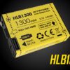 The Nitecore HLB-1300 Li-ion Battery pack is 3.7V and can be fully recharged within 1h and 50 minutes. Red and green indicator lights are built into the battery for a real-time charge status.