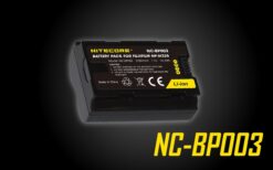 The Nitecore NC-BP003 is a drop-in replacement for the Fujifilm NP-W235 battery to take your filming to the next level. The NC-BP003 is compatible with Fujifilm's prosumer grade mirrorless cameras, the X-T4 and GFX100S. Never miss the perfect moment and take up to 500 photos on a full charge, with the high capacity 2250mAh rating.