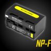 The Nitecore NP-F750 is a high-capacity battery pack designed for Sony video cameras and camcorders. This rechargeable battery is compatible with several Sony digital camcorders, including NEX-FS700, HXR-NX5N, HXR-NX100, HDR-AX2000E, FDR-AX1, and more.