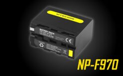 The NP-F970 is a high-capacity battery pack designed for Sony video cameras and camcorders. This rechargeable battery is compatible with several Sony digital camcorders, including NEX-FS700, NEX-FS100J, PXW-Z100, HVR-HD1000E, HDR-AX2000E, and more. You can pair the NP-F970 with the Nitecore USN3 Pro Dual-Slot USB Charger for fast and easy charging.