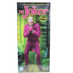From the classic 1966 Batman TV series comes the Joker in 1:8 scale! This 1:8 scale model kit features everything you need to complete the iconic villain in his signature outfit. Complete with his mustache under the makeup, this Joker model kit is a perfect addition to the previously released 1966 Batman model kits (sold separately)! Requires paint and glue, not included. Ages 15 and up.