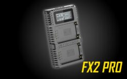 Fujifilm NP-T125 batteries for GFX 50S and GFX 50R camera models. Connect the FX2 Pro to a quick charge (QC) power adapter and a single slot will achieve a max output of 800mA for fast, efficient charging. Using a QC device or adapter, the FX2 Pro simultaneously charges two batteries in only 3 hours so you can spend less time charging and more time snapping photos.