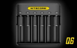 When you go through a lot of batteries on a frequent basis, the NITECORE Q6 Six Slot Quick Charger is up for the task. Capable of charging up to six li-ion/IMR batteries at a time, the Q6 is compatible with many popular battery sizes including 18650, 16340, 14500, 18350 and more. A compact and slim body makes this charger ideal for both travel and daily home use.