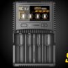 Say goodbye to long charging times. The NITECORE SC4 is capable of up to a blazing fast 3A speed in one slot and a total charging output of 6A. This four-slot universal charger handles most IMR/Li-ion and NiMH battery types including 18650, 16340, 14500, 26650 and more. Equipped with a USB output as well, the SC4 can be used to charge external devices such as laptops and cell phones.
