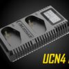 Introducing the NITECORE UCN4 PRO Dual-Slot USB QC 2.0 specifically designed to recharge compatible Canon LP-E4/LP-E4N/LP-E19 camera batteries. Designed to be quick and efficient, the UCN4 can achieve max of 1000mA charging current in each slot. The dual slot design of the UCN4 lets you charge two batteries simultaneously, so you can spend less time charging and more time capturing photos.