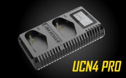 Introducing the NITECORE UCN4 PRO Dual-Slot USB QC 2.0 specifically designed to recharge compatible Canon LP-E4/LP-E4N/LP-E19 camera batteries. Designed to be quick and efficient, the UCN4 can achieve max of 1000mA charging current in each slot. The dual slot design of the UCN4 lets you charge two batteries simultaneously, so you can spend less time charging and more time capturing photos.