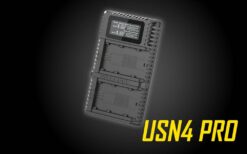 Introducing the NITECORE USN4 Pro Dual-Slot USB Travel Charger that is specifically designed to recharge Sony NP-FZ100 camera batteries. When connected to a QC device or adapter, the dual port design of the USN4 Pro simultaneously charges two batteries so you can spend less time charging and more time snapping photos. QuickCharge 2.0 USB input enables max charging speeds up to 1.2A in a single slot. In only 4 hours this charger can completely charge 2 batteries!