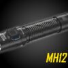 The Nitecore MH12 Pro rechargeable flashlight is incredibly bright yet still compact enough to serve as a duty light to carry every day. With its innovative UHi 40 LED from NiteLab, the MH12 Pro boasts a 3300 lumen output and a 552 yard throw, farther than 4 football fields length added together. You'll be well-prepared for any situation with its five brightness levels, as well as strobe, beacon, and SOS modes. The MH12 Pro features a Tactical Mode with five lighting settings and strobe, while the Daily Mode offers the same settings plus a Beacon and SOS mode. Level indicators beside the mode button will help you identify the current brightness level. Moreover, the MH12 Pro includes a built-in optical sensor that automatically reduces brightness when it detects an obstruction at close range to prevent blinding reflection or overheating.