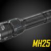 The Nitecore MH25 Pro rechargeable flashlight offers an impressive blend of brightness and throw, making it an ideal everyday carry duty light. Equipped with the innovative NiteLab UHi 40 LED, the MH25 Pro delivers a staggering 3300 lumen output and an impressive throw of 771 yards, equivalent to the length of more than six football fields combined. Measuring only 6 inches in length, MH25 pro is still compact enough to be carried every day as a professional duty light.