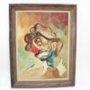 mmerse yourself in the captivating world of an original oil painting by H. Lazarus, depicting a poignant portrayal of a sad clown. Each brushstroke weaves an evocative narrative, resonating with melancholy and dep