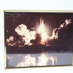 While showing signs of cosmetic wear, it remains a valuable collector's item. Note potential defects, such as water damage on the left side. Don't miss out on the only photo of its kind available in the marketplace. Perfect for space enthusiasts and collectors alike.